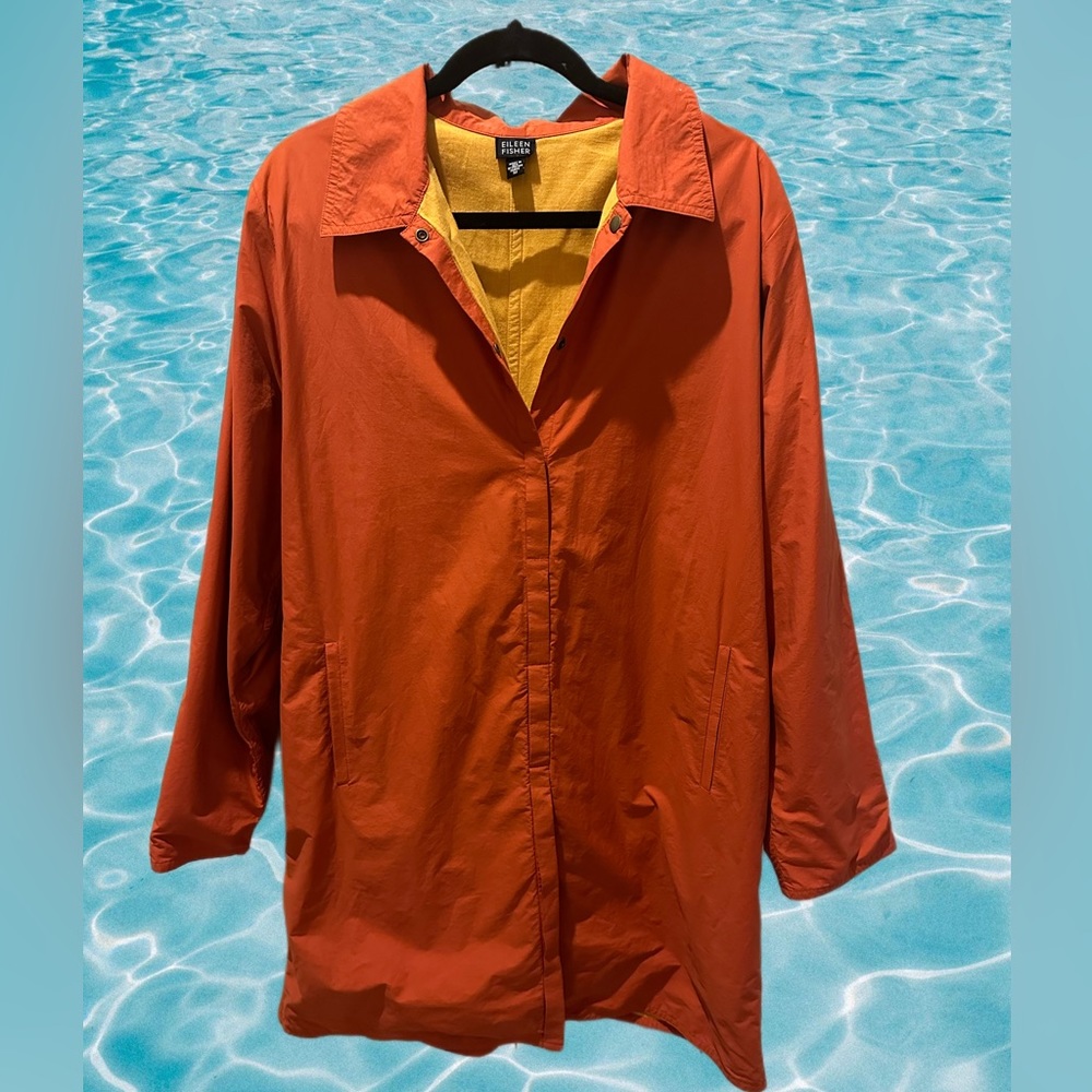 Eileen Fisher Medium Orange Coat